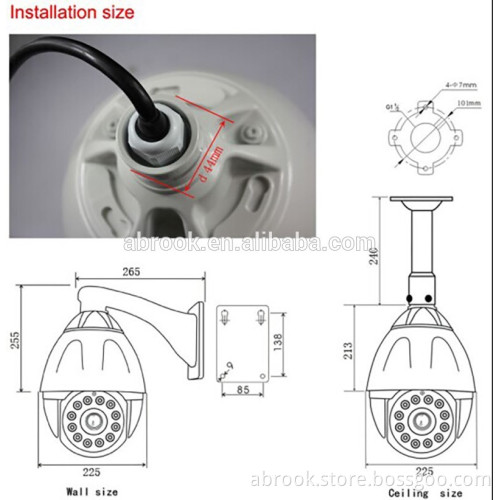 36X ptz 1.3MP 360 degree rotating hd ip high speed dome camera